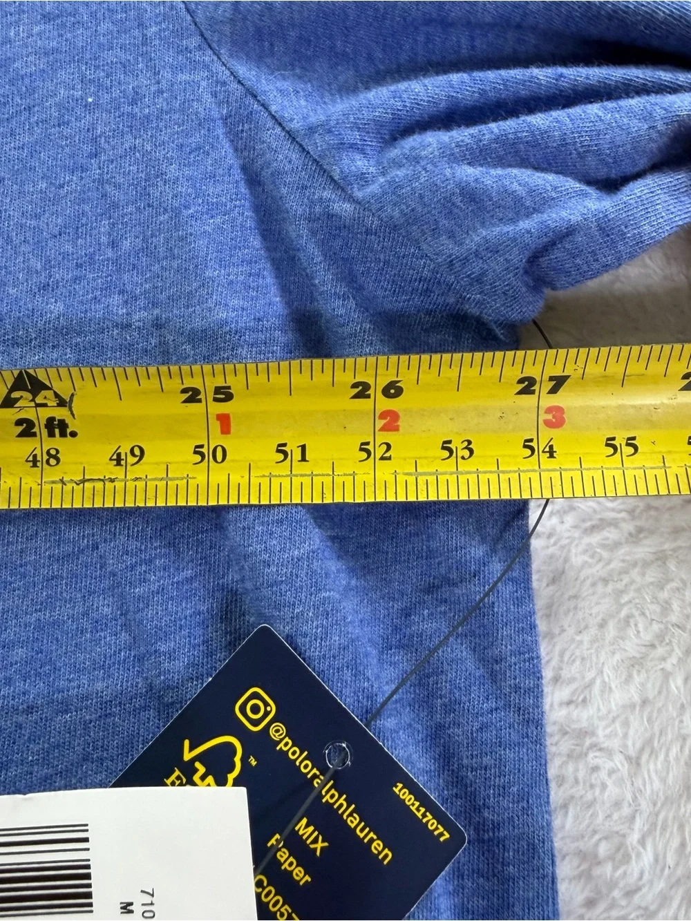 Polo Ralph Lauren XXL Classic Fit Long Sleeve T Shirt Pullover Blue Pony NWT